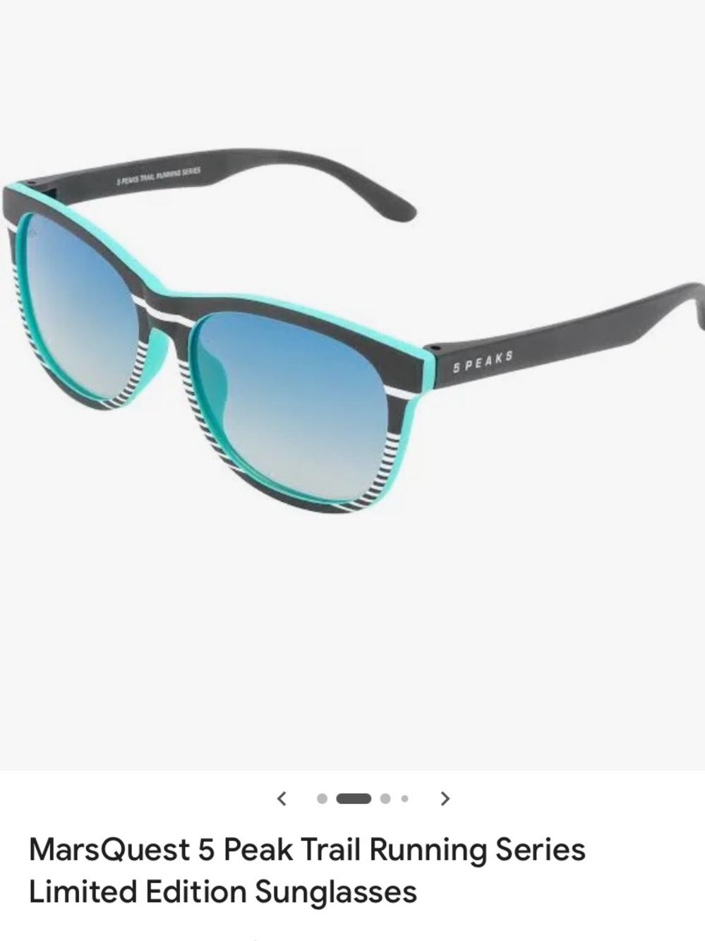 Teal and Black Mirrored Sunglasses